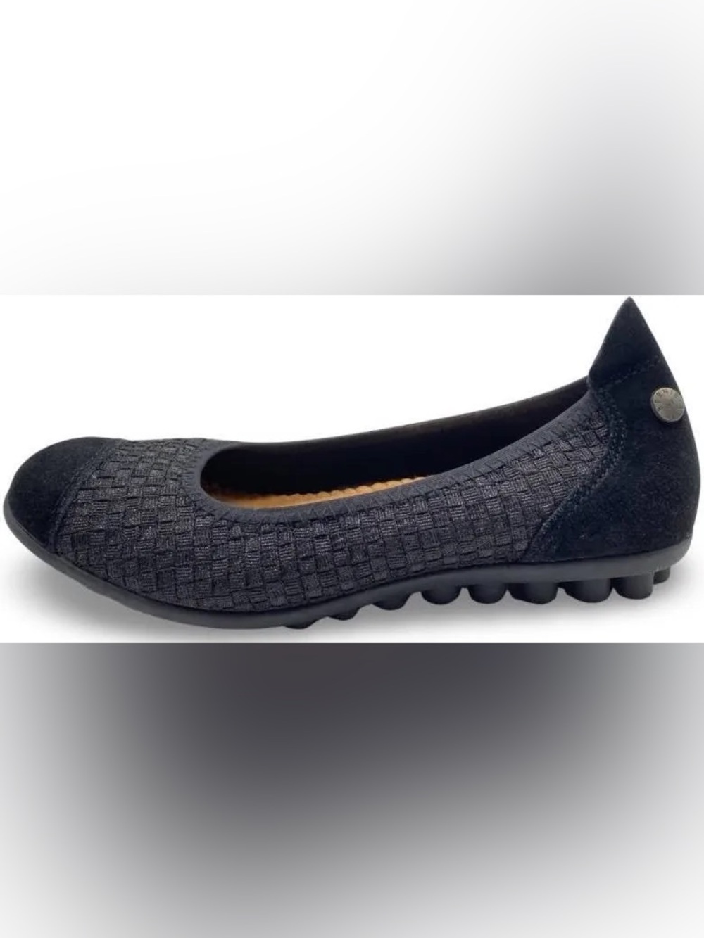 Bernie Mev., Bella me Black metallic ballet flat
